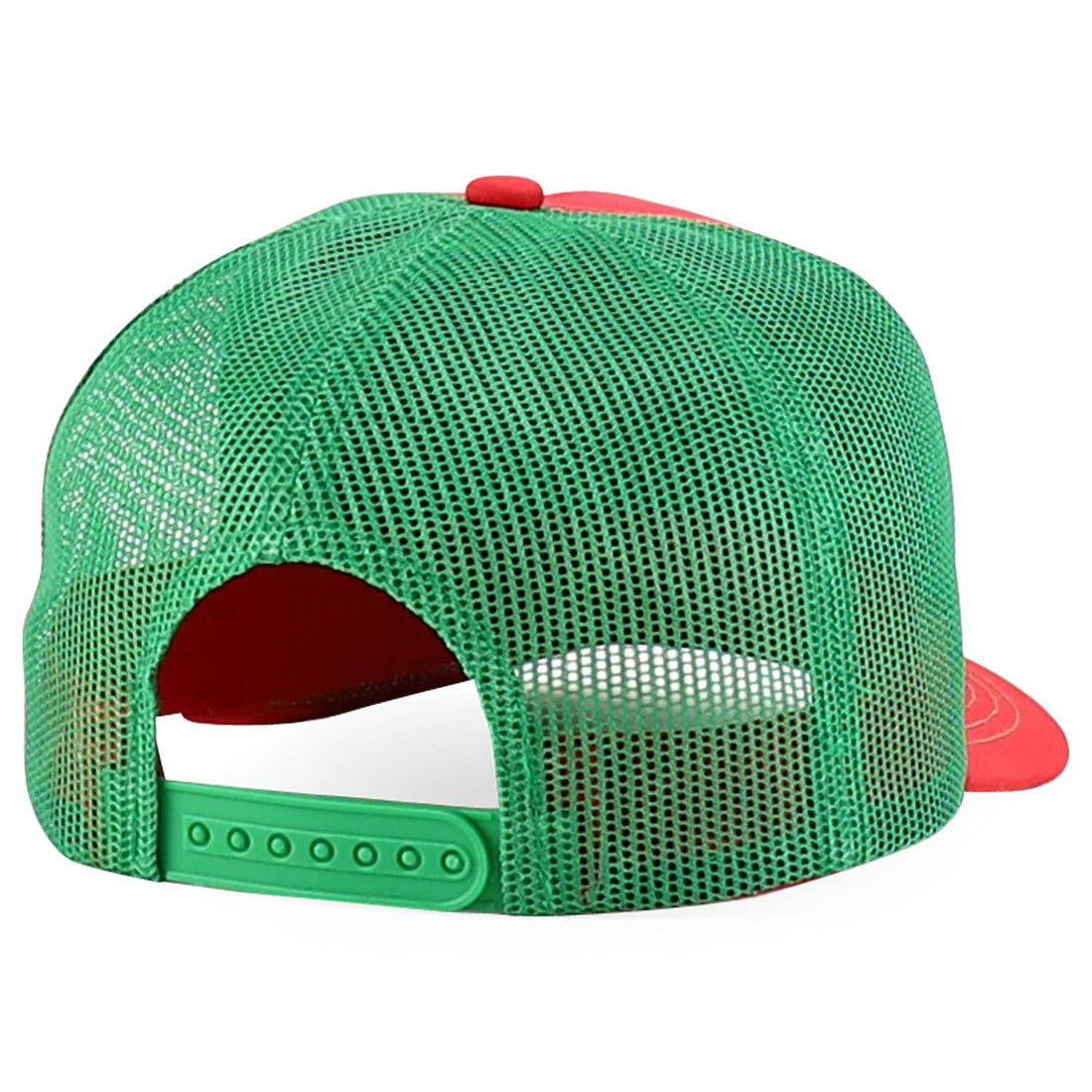 Trendy Apparel Shop 5 Panel Structured Trucker Cap with Mexico Flag Design Undervisor