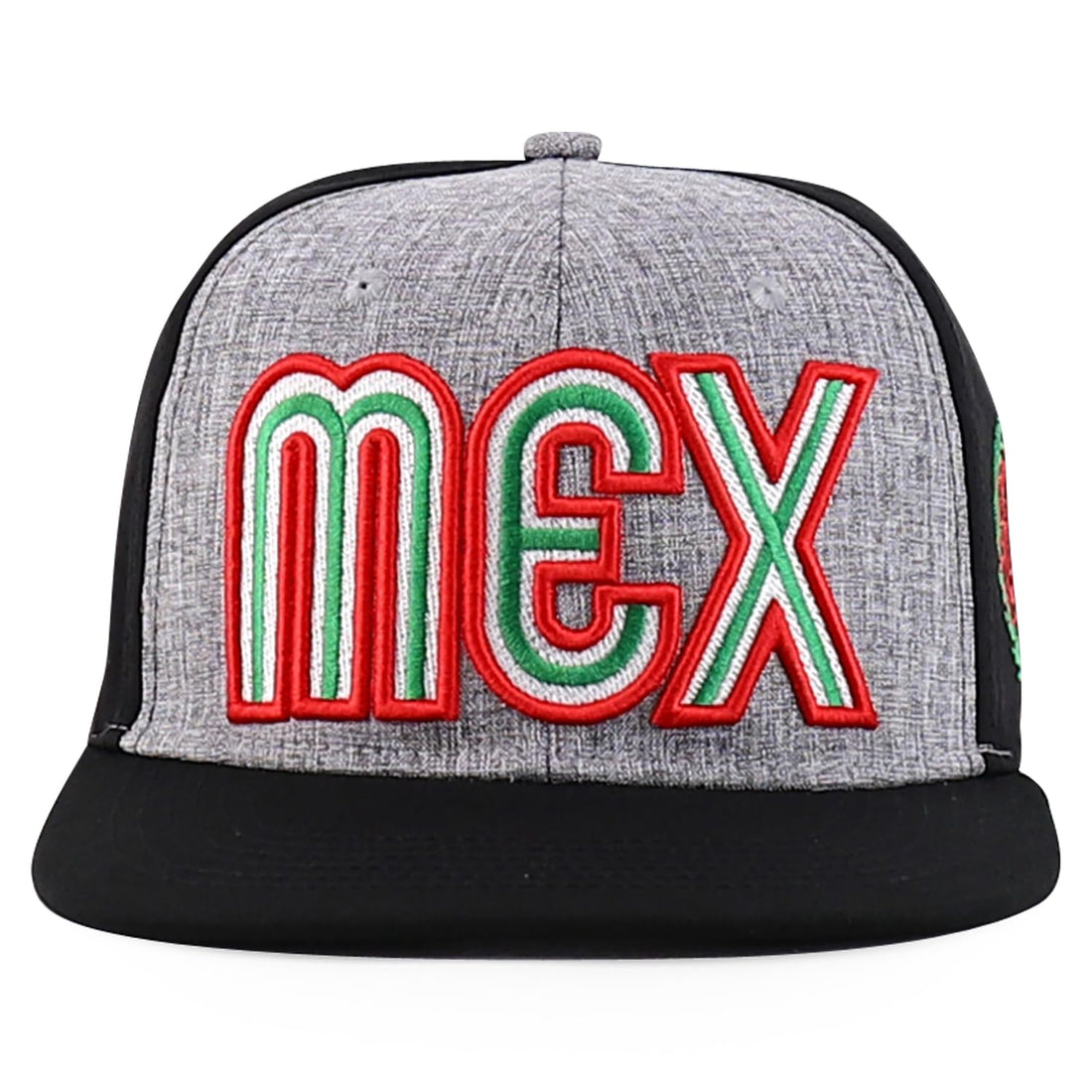 Trendy Apparel Shop Mexico Eagle Embroidered Laser Punching Mesh Back Flatbill Snapback Cap