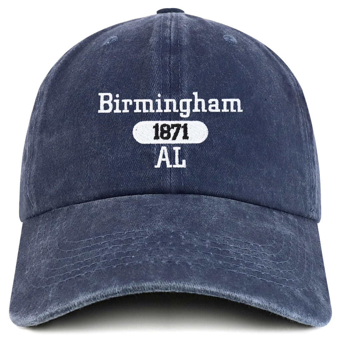 Trendy Apparel Shop Birmingham Est.1871 Embroidered Pigment Dyed Cotton Baseball Cap