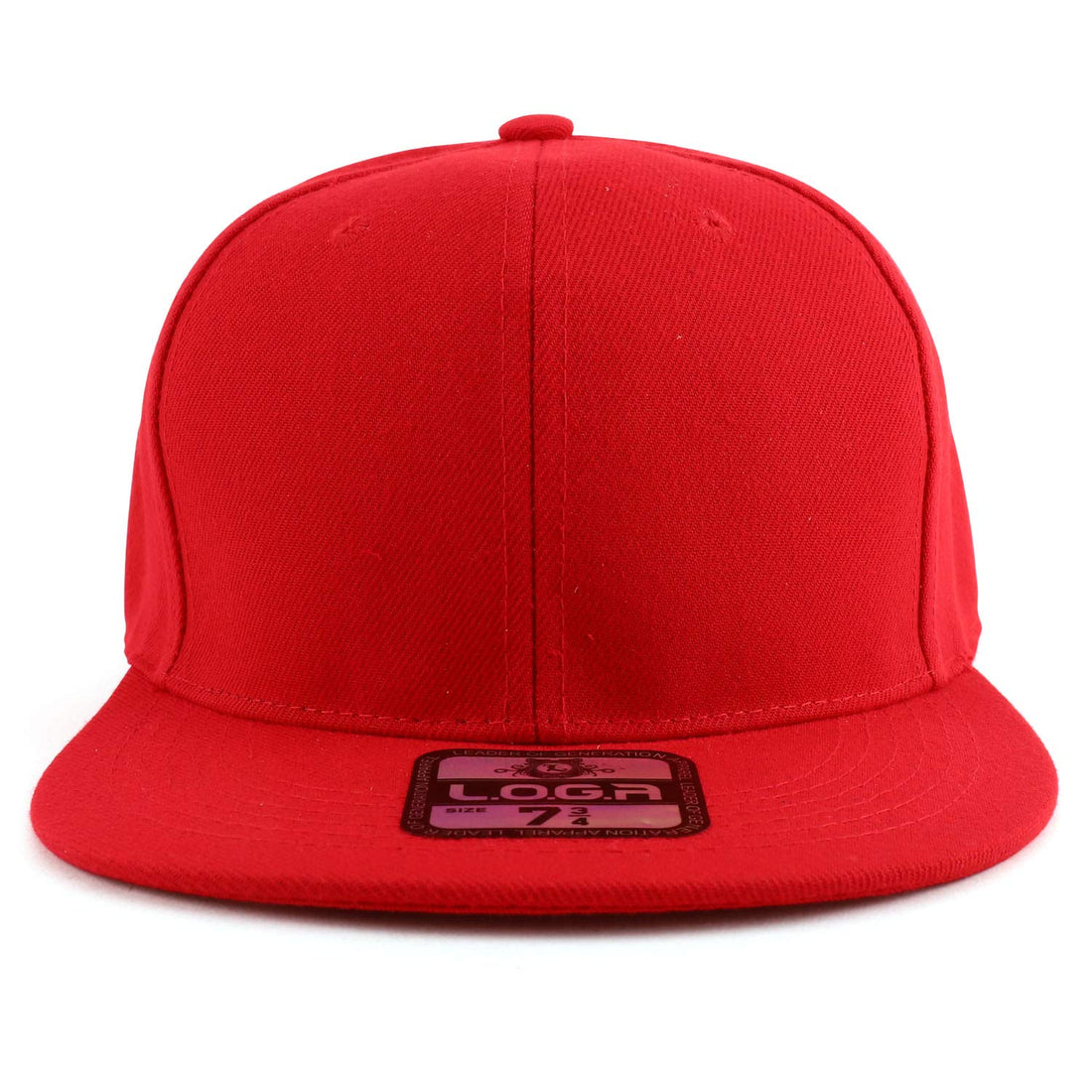 Trendy Apparel Shop Plain High Profile Flat Bill Snapback Baseball Fitted Cap