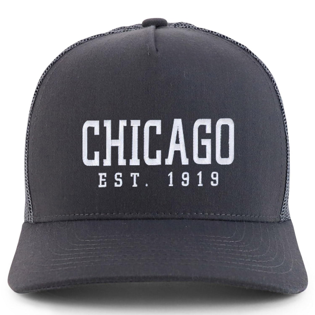 Trendy Apparel Shop Chicago Est.1919 Embroidered 5 Panel Snapback Trucker Cap