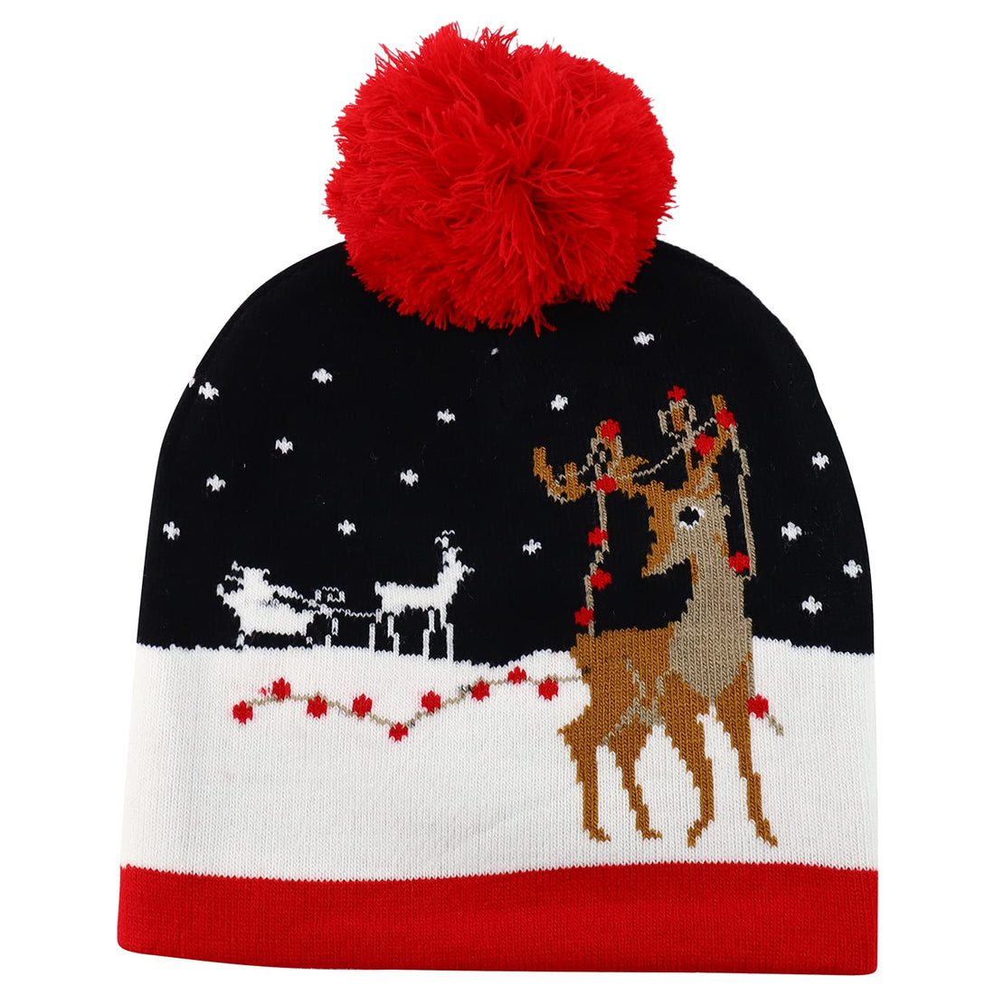 Trendy Apparel Shop 10 Styles Christmas Winter Short Beanies with Pompom