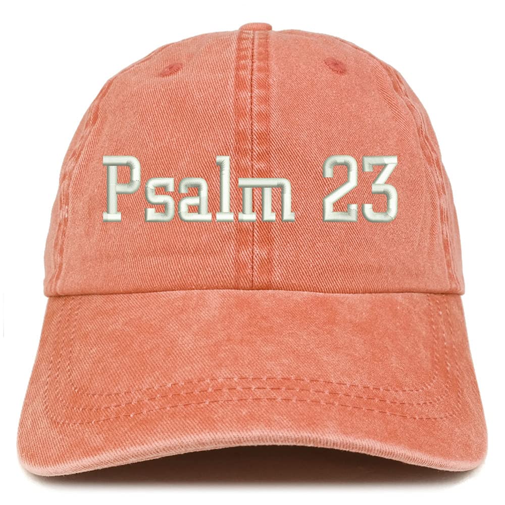 Trendy Apparel Shop Psalm 23 Washed Pigment Dyed Baseball Cap