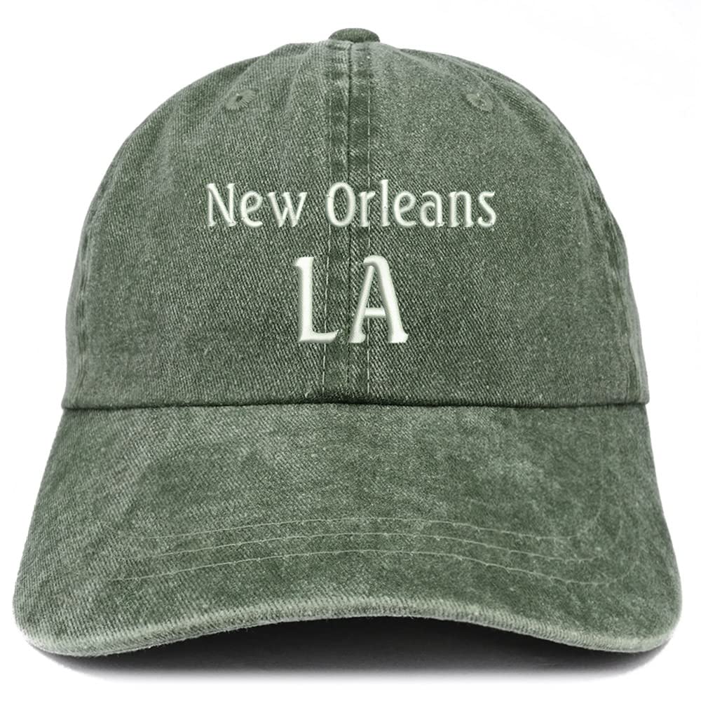 Trendy Apparel Shop New Orleans LA Embroidered Pigment Dyed Washed Baseball Cap