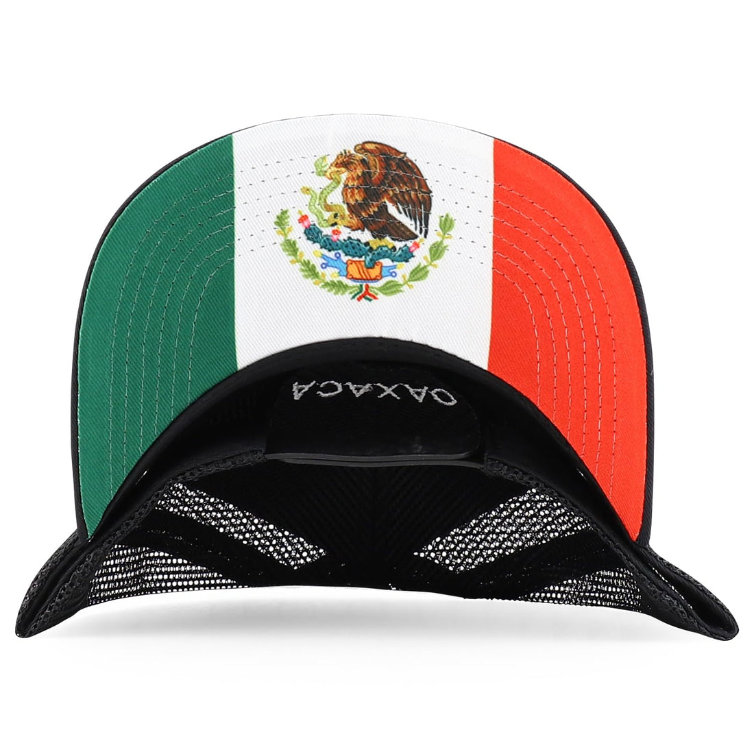Trendy Apparel Shop Flag of Mexico State 5 Panel Mesh Back Snapback Cap