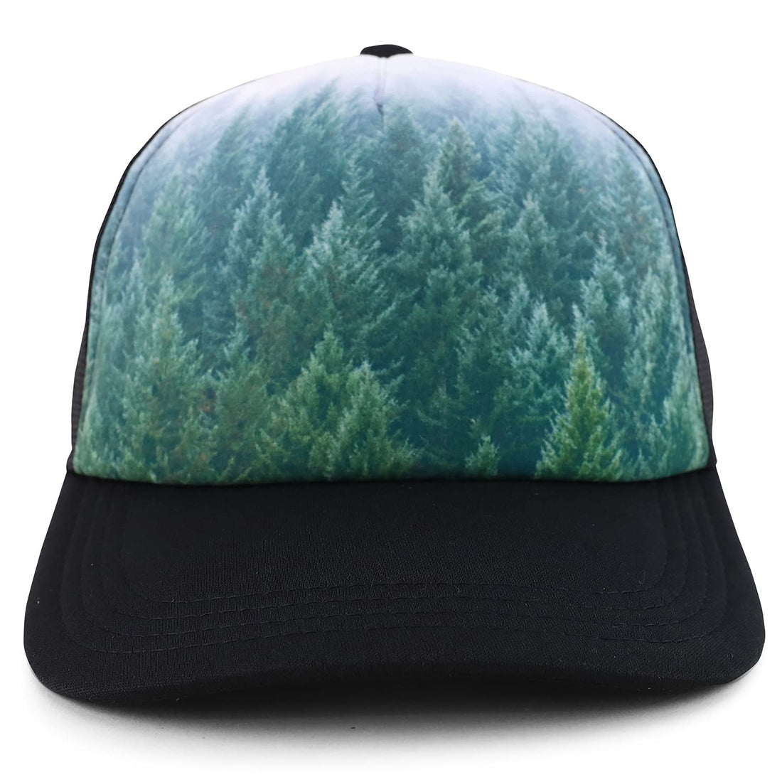 Trendy Apparel Shop 100% Polyester Photo Real Snapback Trucker Mesh Back Cap