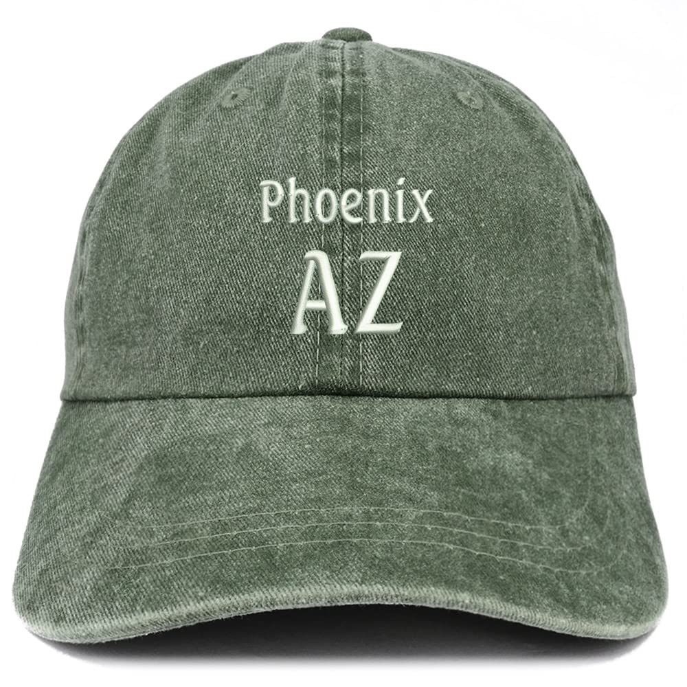 Trendy Apparel Shop Phoenix AZ Embroidered Pigment Dyed Washed Baseball Cap