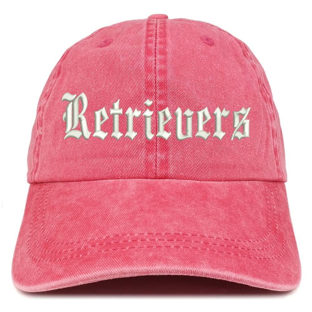 Trendy Apparel Shop Old English Retrivers Washed Pigment Dyed Baseball Cap
