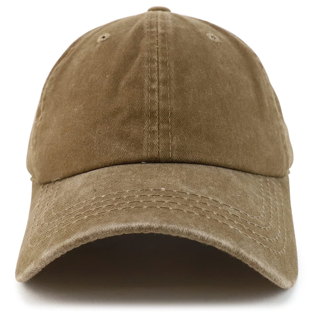 Trendy Apparel Shop Plain Unisex Unstructured Pigment Dyed Washed Baseball Cap