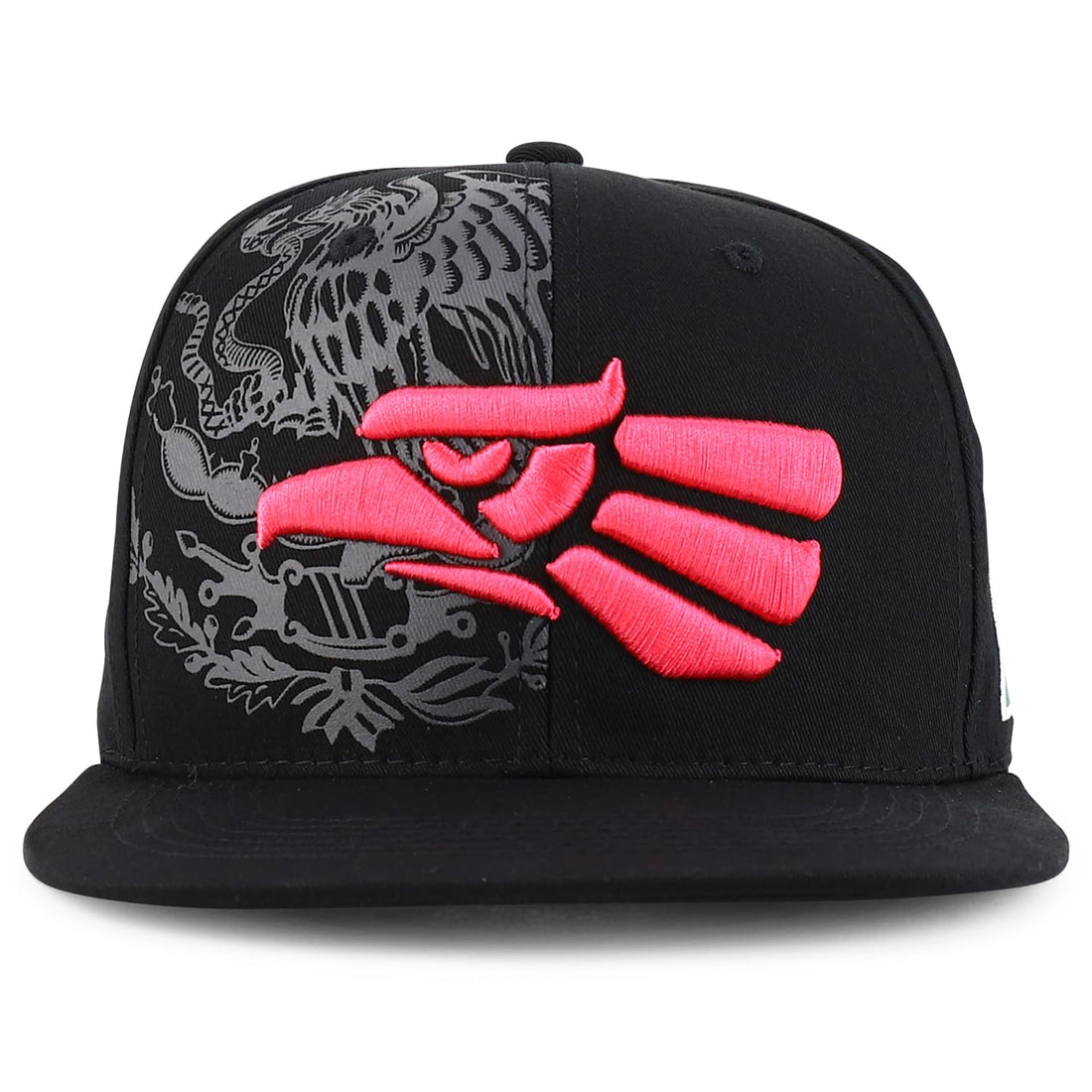 Hecho En Mexico Eagle 3D Embroidered Flat Bill Snapback Cap