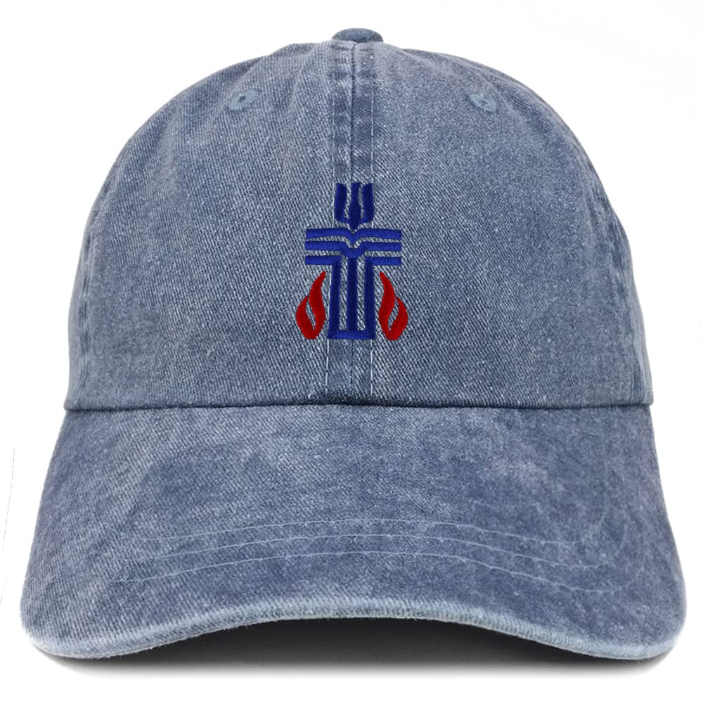 Trendy Apparel Shop Presbyterian Church Embroidered Pigment Dyed Washed Baseball Cap