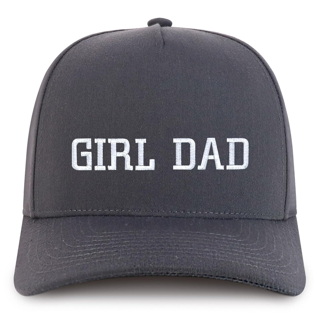 Trendy Apparel Shop Girl Dad Embroidered 5 Panel High Profile Structured Snapback Cap