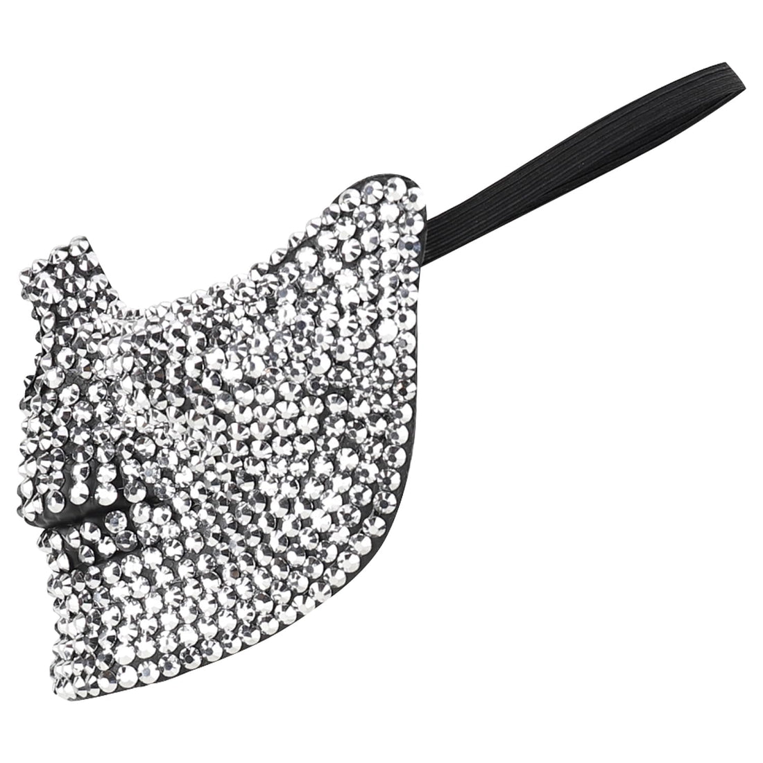Trendy Apparel Shop Bling Rhinestone Skull Half Mask Costume Accessory