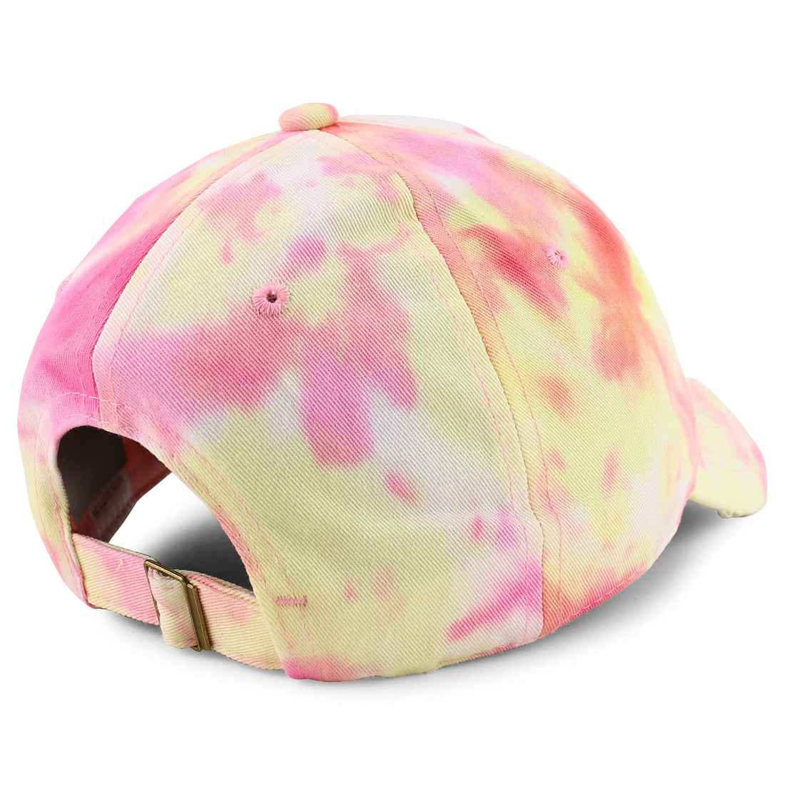 Trendy Apparel Shop Plain Cotton Tie Dyed Patterned Soft Crown Baseball Cap