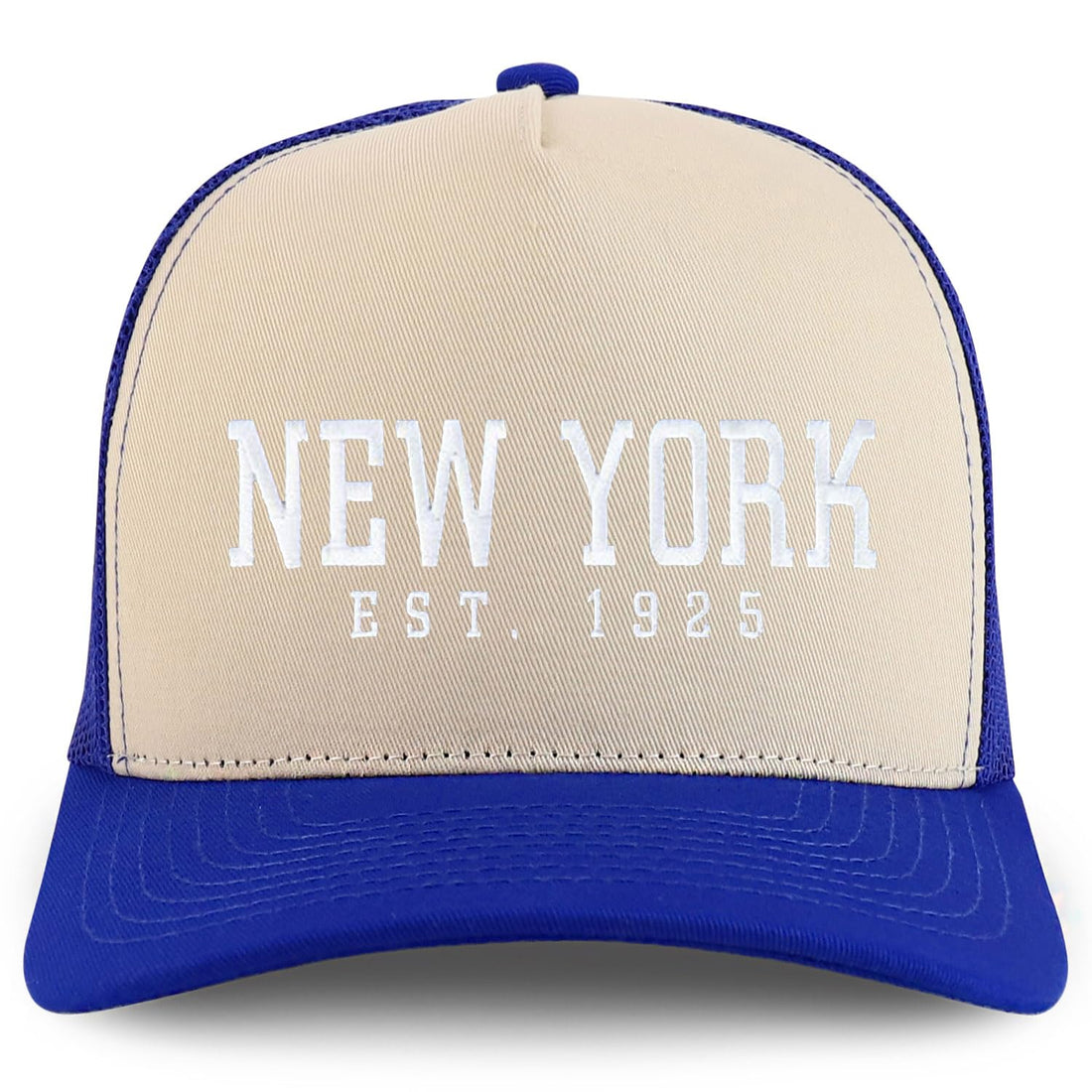 Trendy Apparel Shop New York Est.1925 Embroidered 5 Panel Snapback Trucker Cap