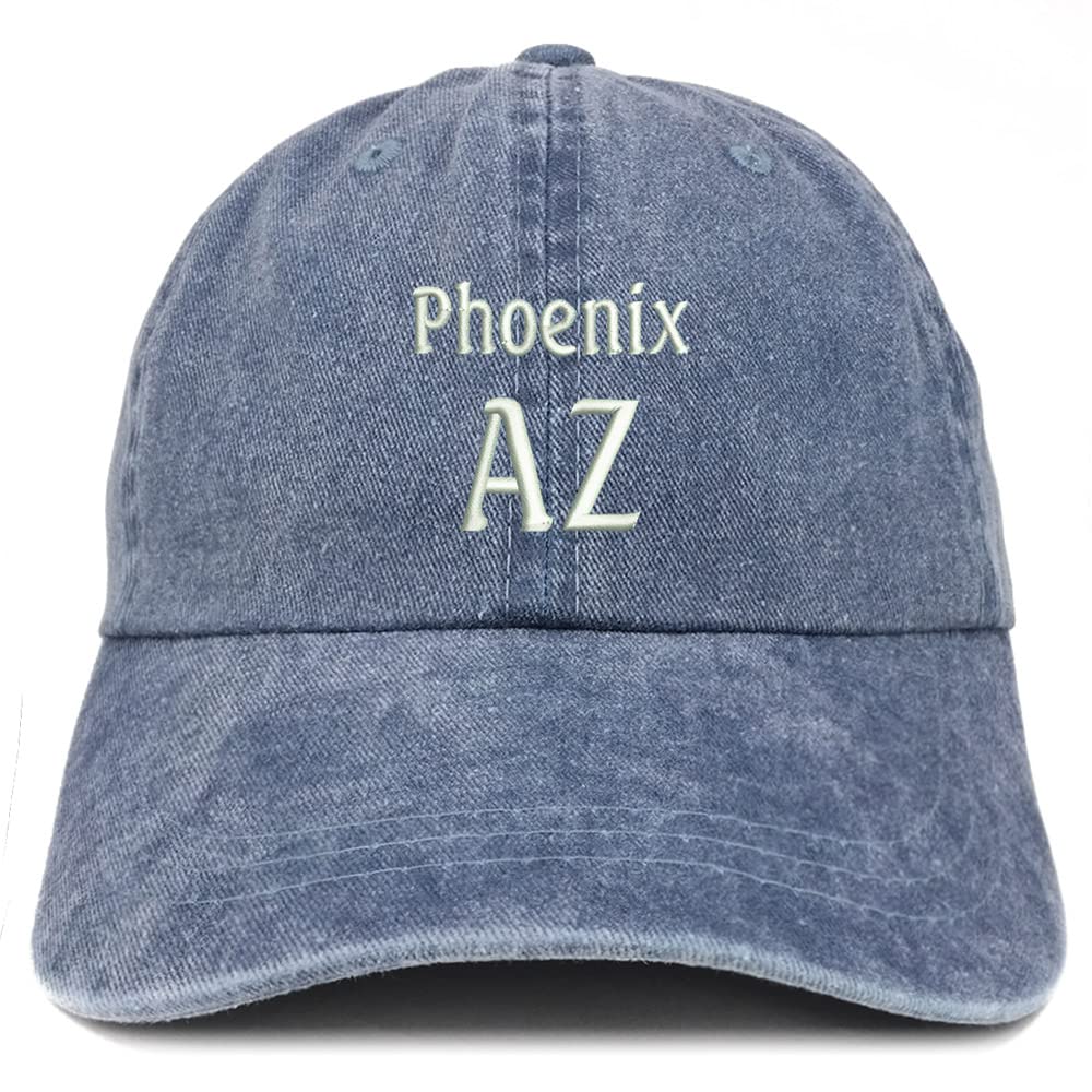 Trendy Apparel Shop Phoenix AZ Embroidered Pigment Dyed Washed Baseball Cap