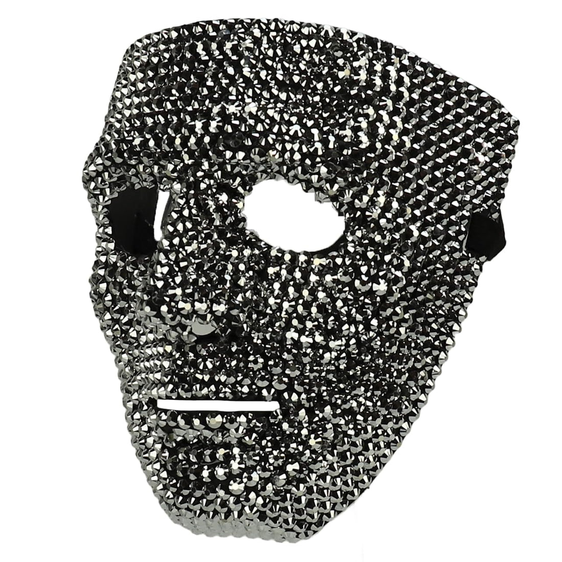 Trendy Apparel Shop Bling Rhinestone Skull Half Mask Costume Accessory