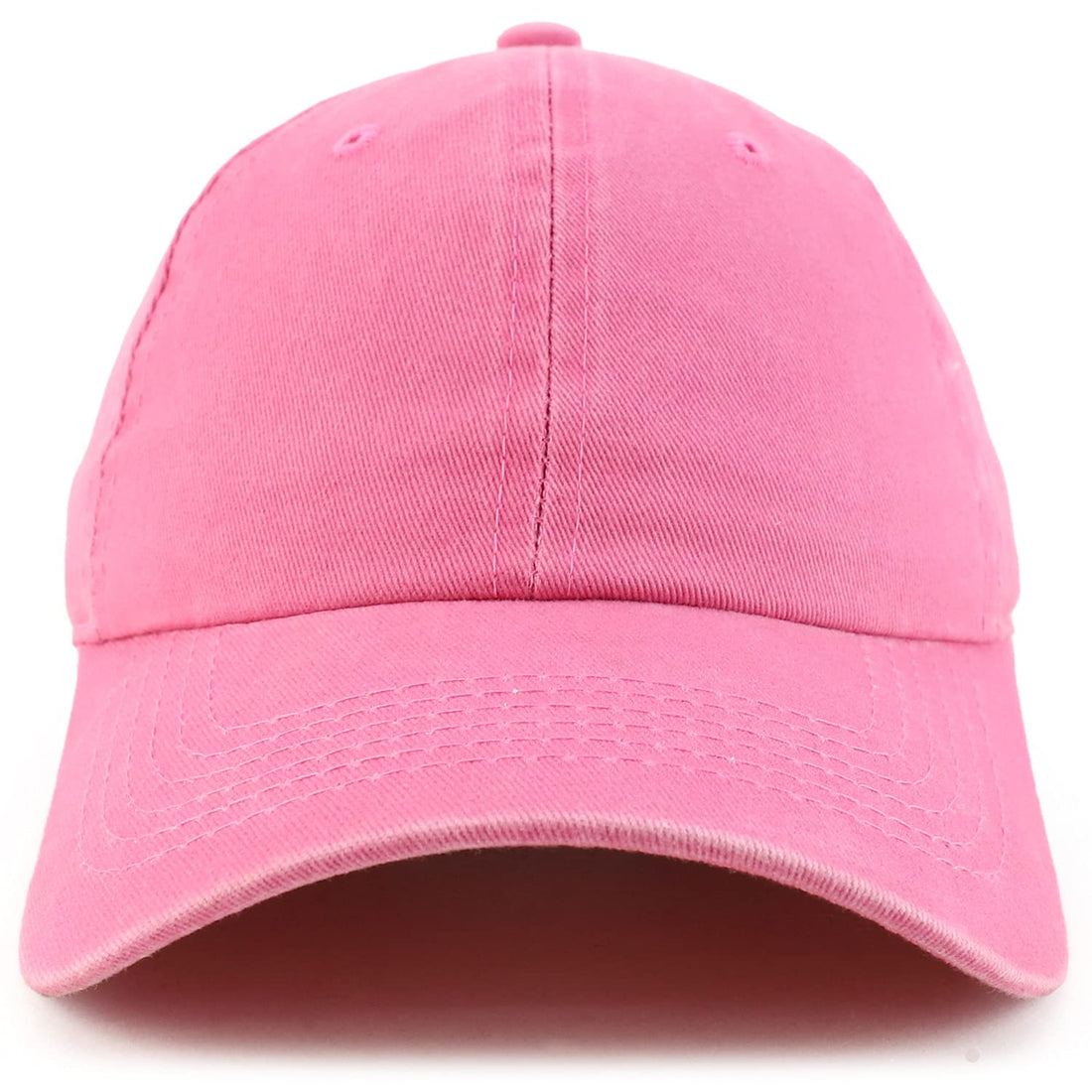 Trendy Apparel Shop Plain Unisex Unstructured Pigment Dyed Washed Baseball Cap
