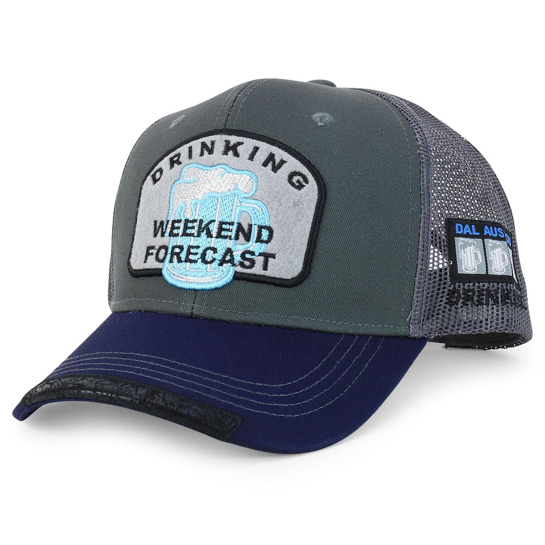 Trendy Apparel Shop Drinking Weekend Forecast Embroidered Trucker Cap