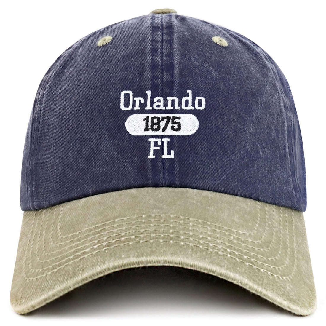 Trendy Apparel Shop Orlando Est.1875 Embroidered Pigment Dyed Cotton Baseball Cap
