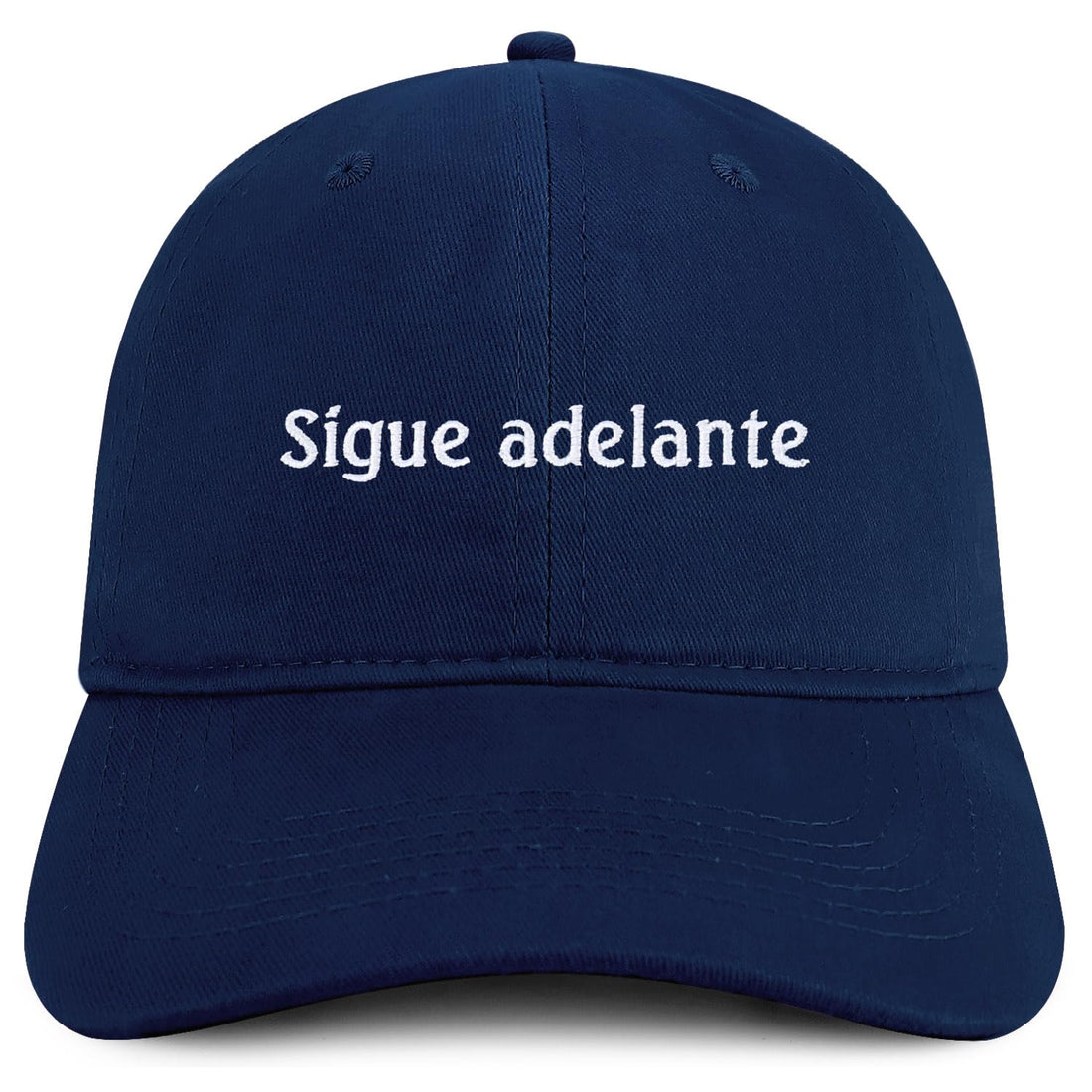 Trendy Apparel Shop Sigue adelante Embroidered Cotton Low Profile Dad Hat