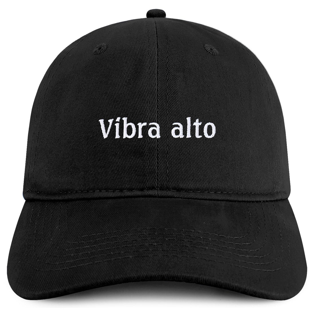 Trendy Apparel Shop Vibra Alto Embroidered Cotton Low Profile Dad Hat