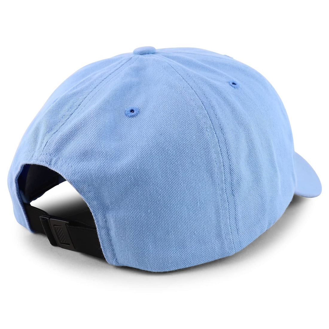 Trendy Apparel Shop Oversized XXL Unstructured Cotton Dad Hat with Adjustable Elastic Clasp Buckle