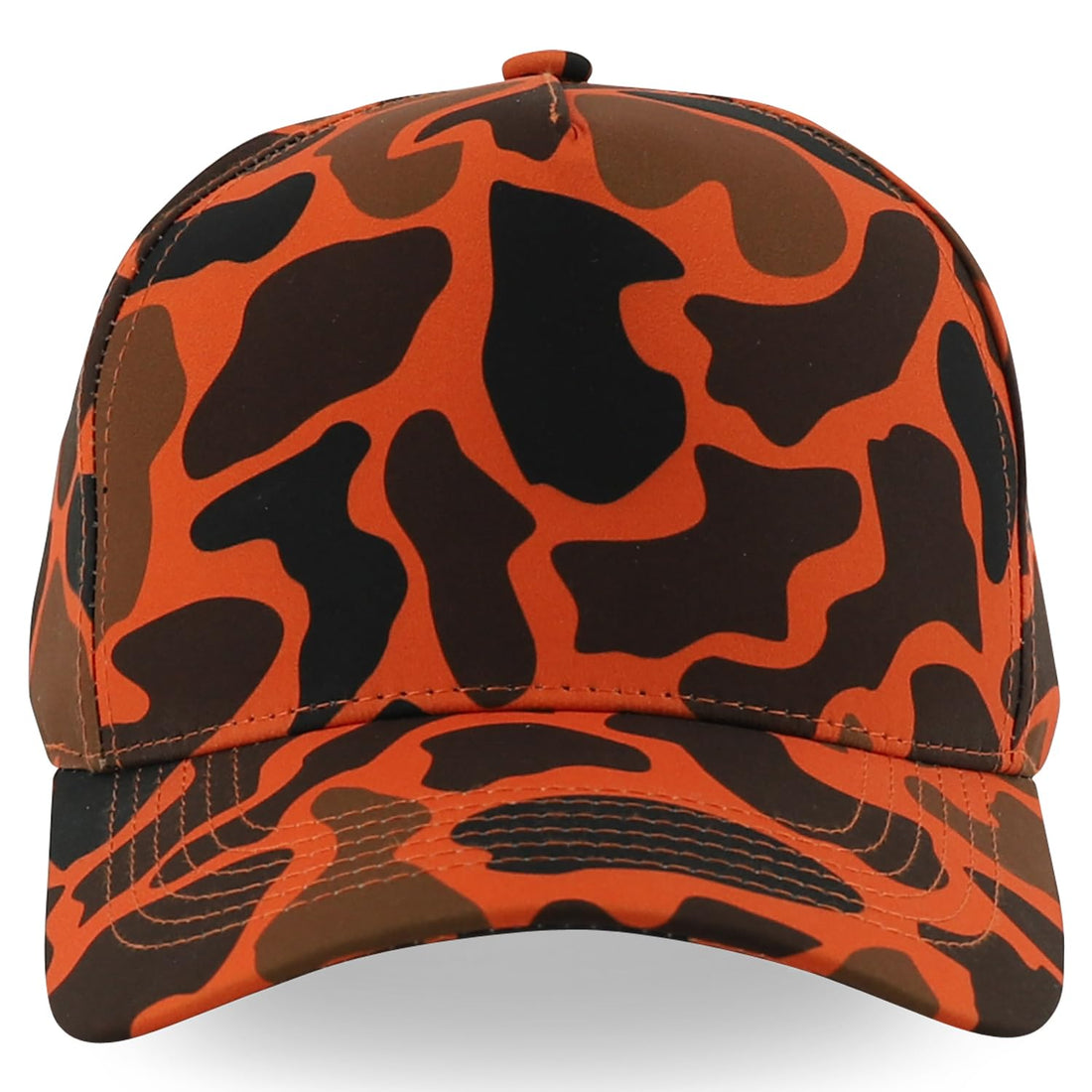 Trendy Apparel Shop A Frame 5 Panel Structured Crown Duck Camo Baseball Cap