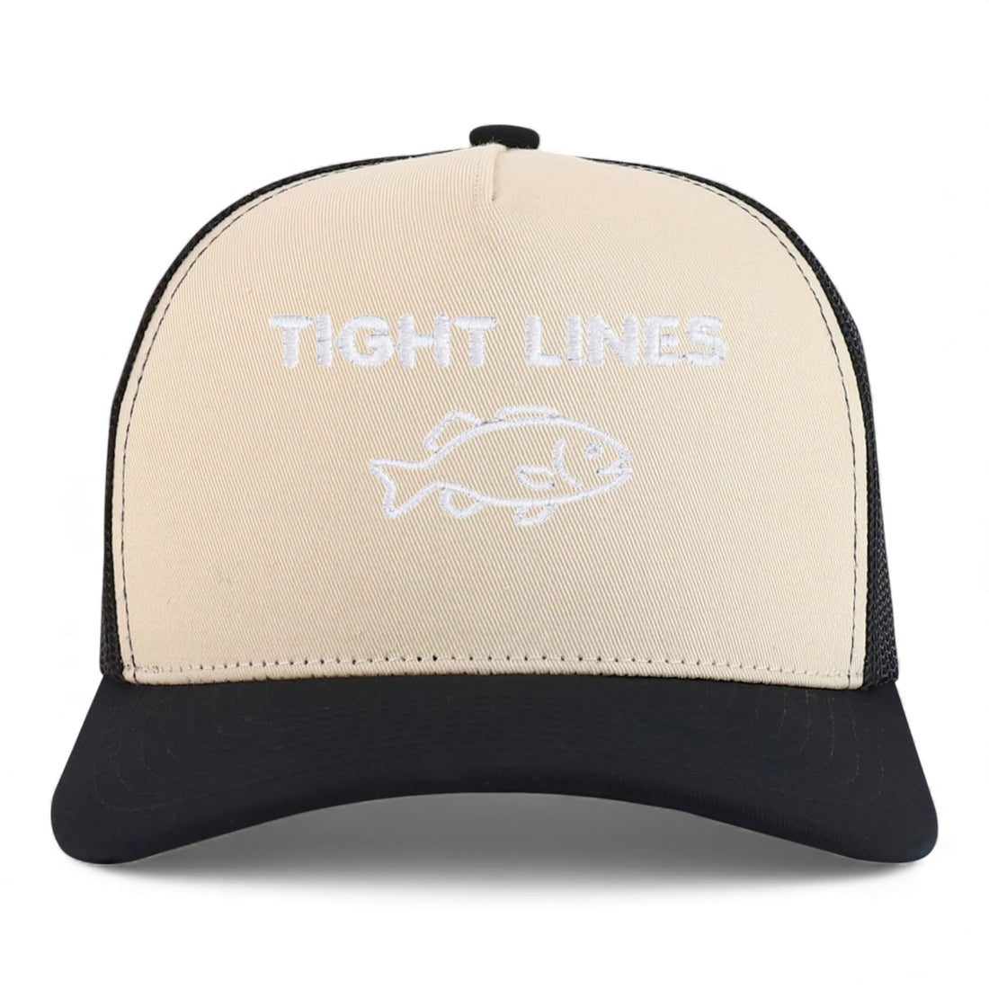 Trendy Apparel Shop Tight Lines Embroidered 5 Panel Snapback Trucker Cap