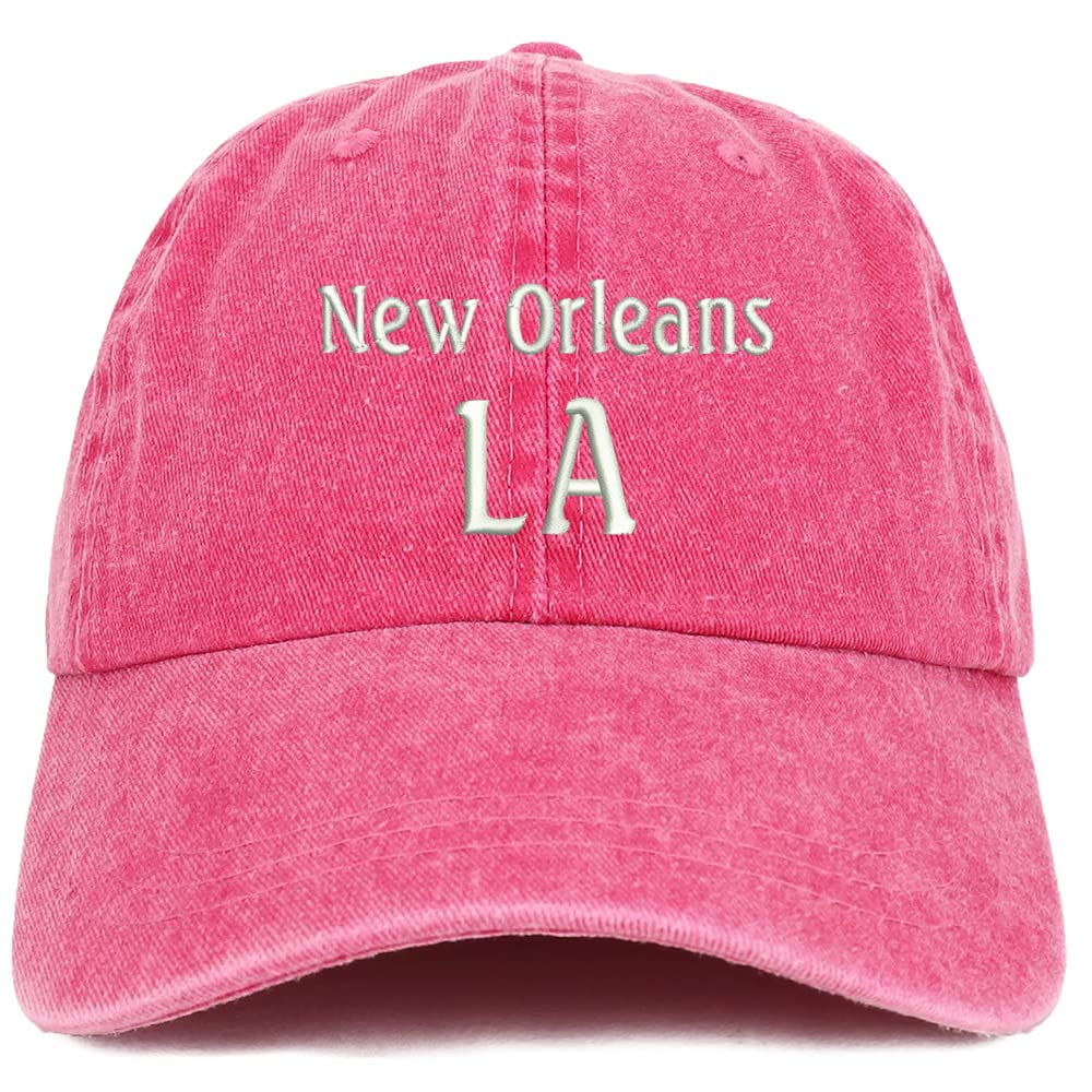Trendy Apparel Shop New Orleans LA Embroidered Pigment Dyed Washed Baseball Cap