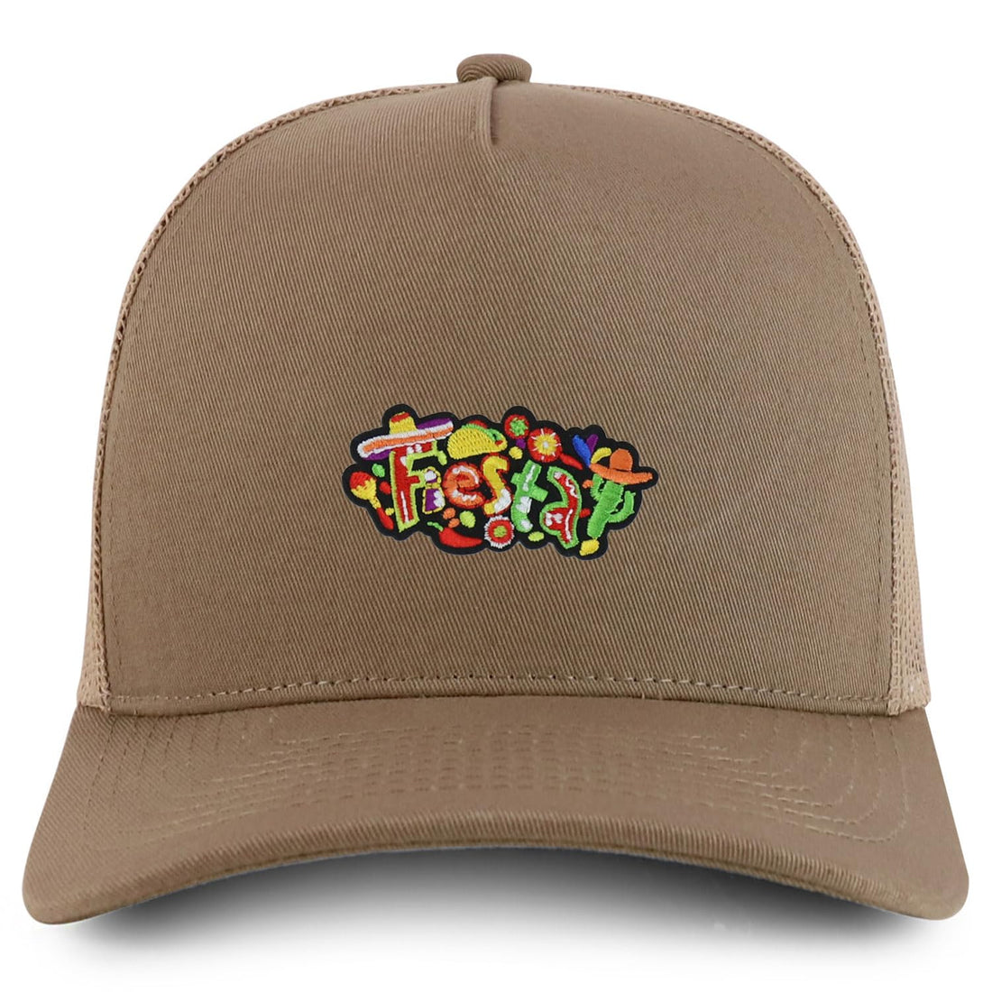 Trendy Apparel Shop Mexican Fiesta Party Embroidered Patch Trucker Cap