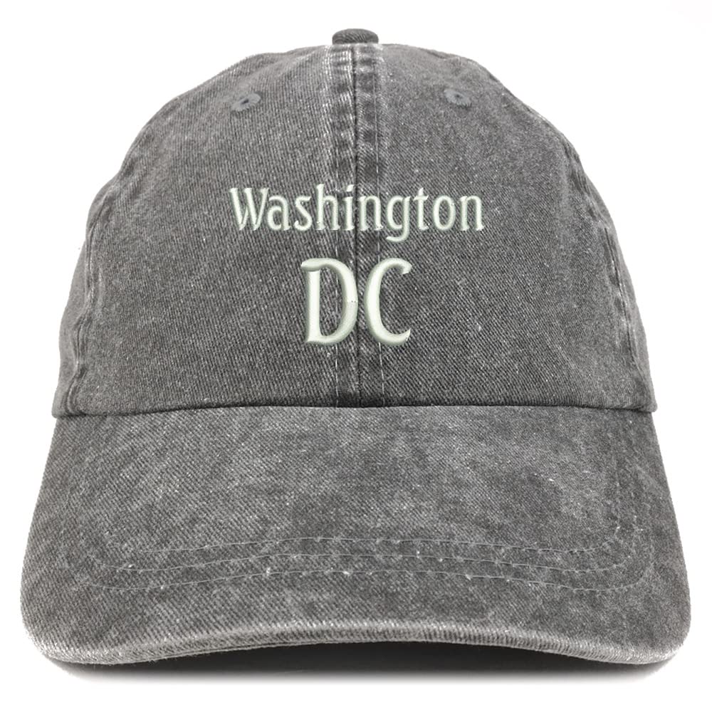 Trendy Apparel Shop Washington DC Embroidered Pigment Dyed Washed Baseball Cap