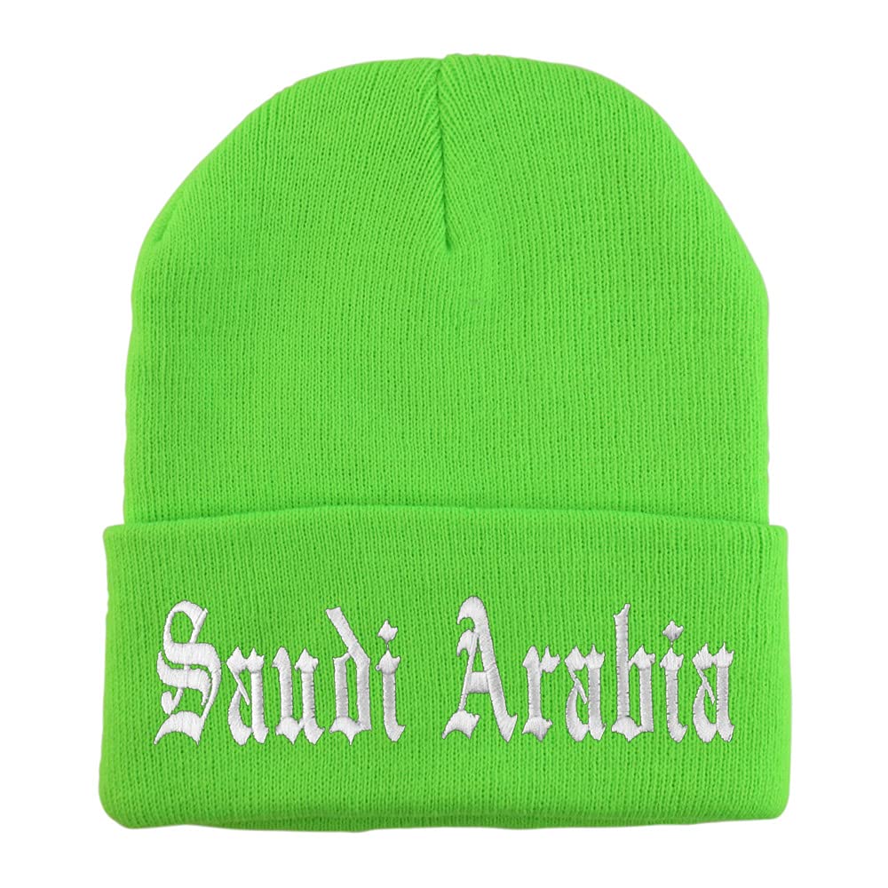 Trendy Apparel Shop Saudi Arabia Old English Embroidered Long Cuff Beanie
