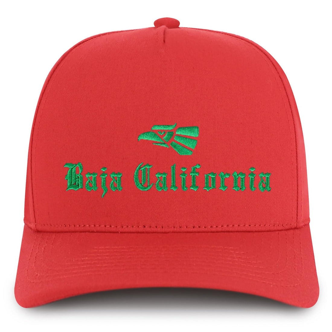 Trendy Apparel Shop Baja California Mexico City Embroidered 5 Panel Structured Baseball Cap