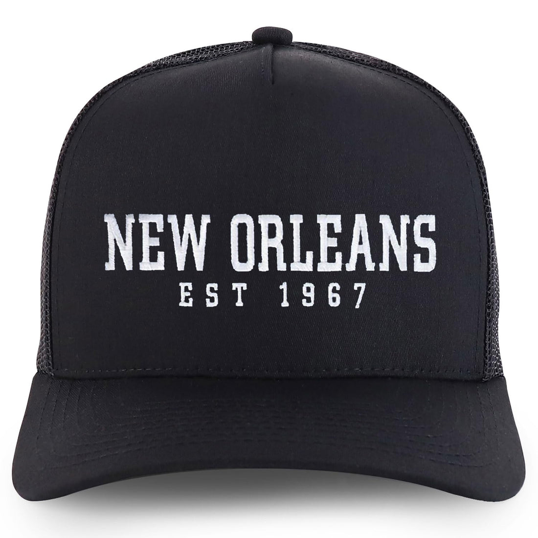 Trendy Apparel Shop New Orleans Est.1967 Embroidered 5 Panel Snapback Trucker Cap
