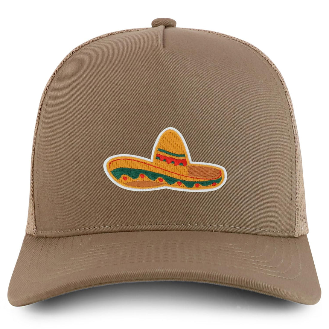 Trendy Apparel Shop Mexican Fiesta Sombrero Embroidered Patch Trucker Cap