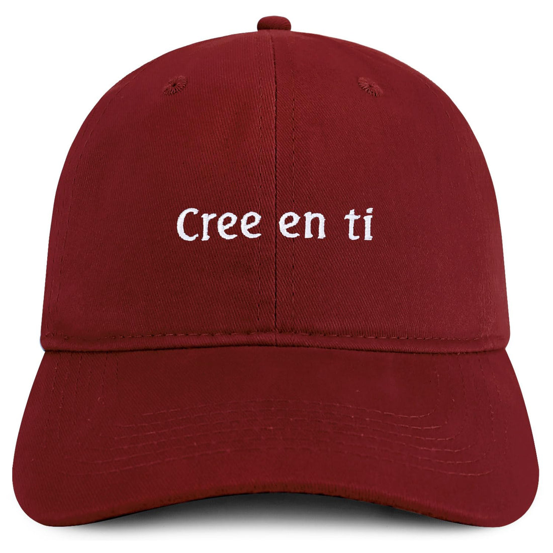 Trendy Apparel Shop Cree en ti Embroidered Cotton Low Profile Dad Hat