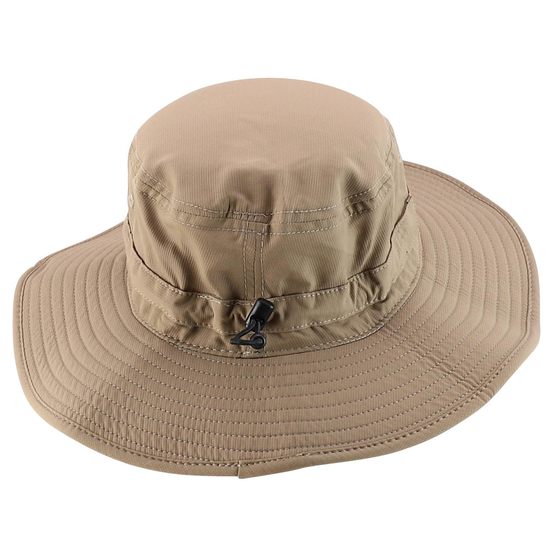 Trendy Apparel Shop Outdoor Large Brim Micro Mesh Performance Boonie Bucket Hat with Strap