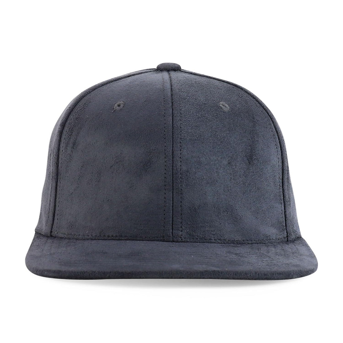 Trendy Apparel Shop Plain Suede Flat Bill Snapback Cap