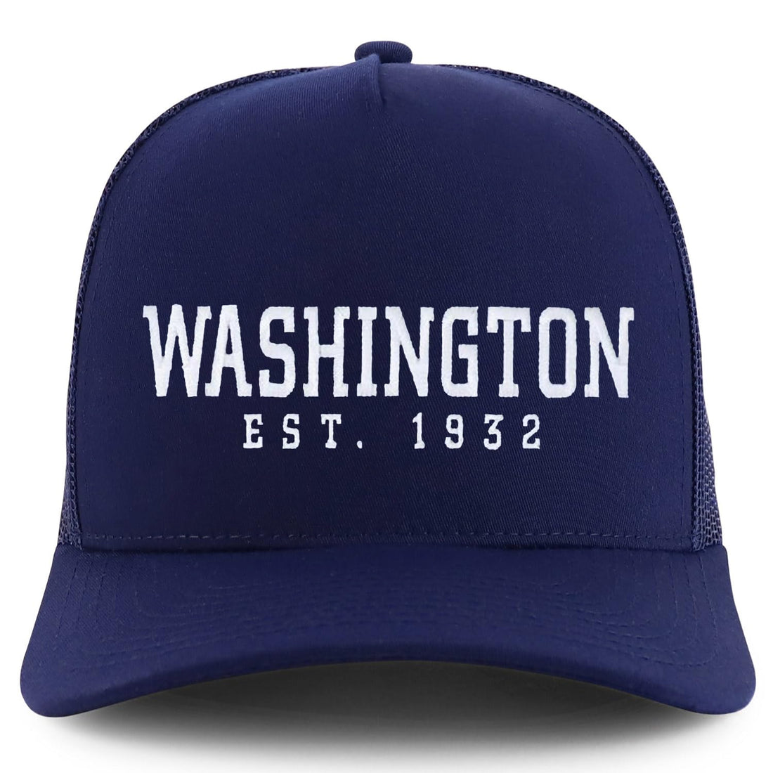 Trendy Apparel Shop Washington Est.1932 Embroidered 5 Panel Snapback Trucker Cap