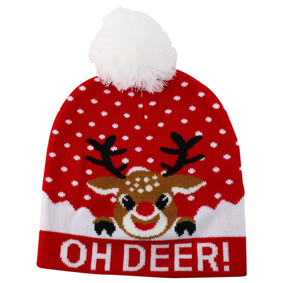Trendy Apparel Shop 10 Styles Christmas Winter Short Beanies with Pompom