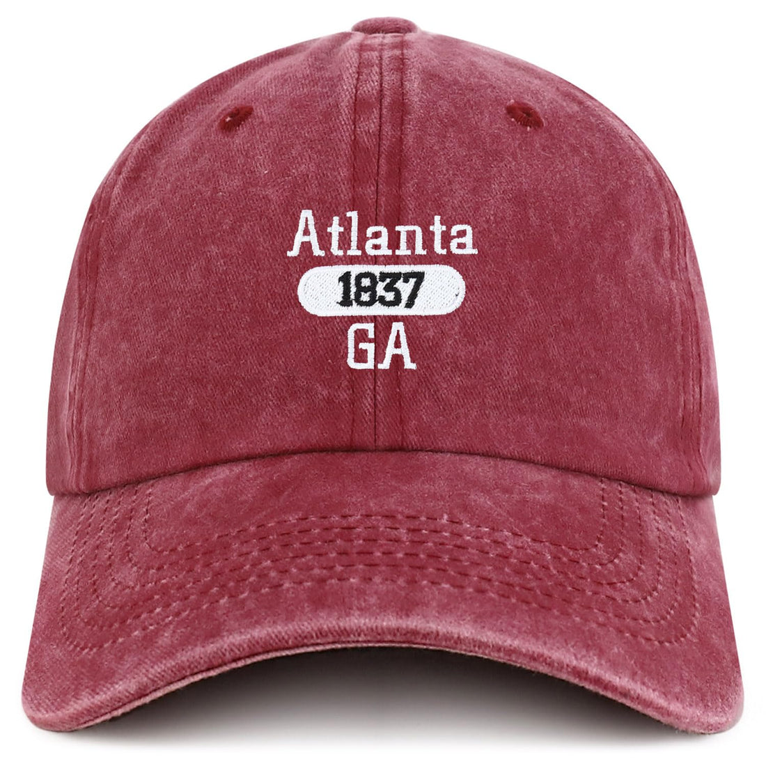 Trendy Apparel Shop Atlanta Est.1837 Embroidered Pigment Dyed Cotton Baseball Cap