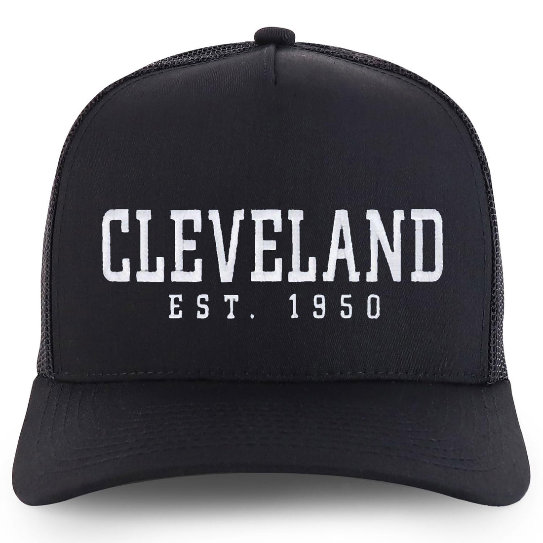 Trendy Apparel Shop Cleveland Est.1950 Embroidered 5 Panel Snapback Trucker Cap