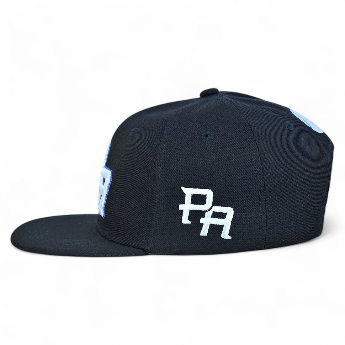 Trendy Apparel Shop Puerto Rico Embroidered Round Flat Bill Snapback Cap