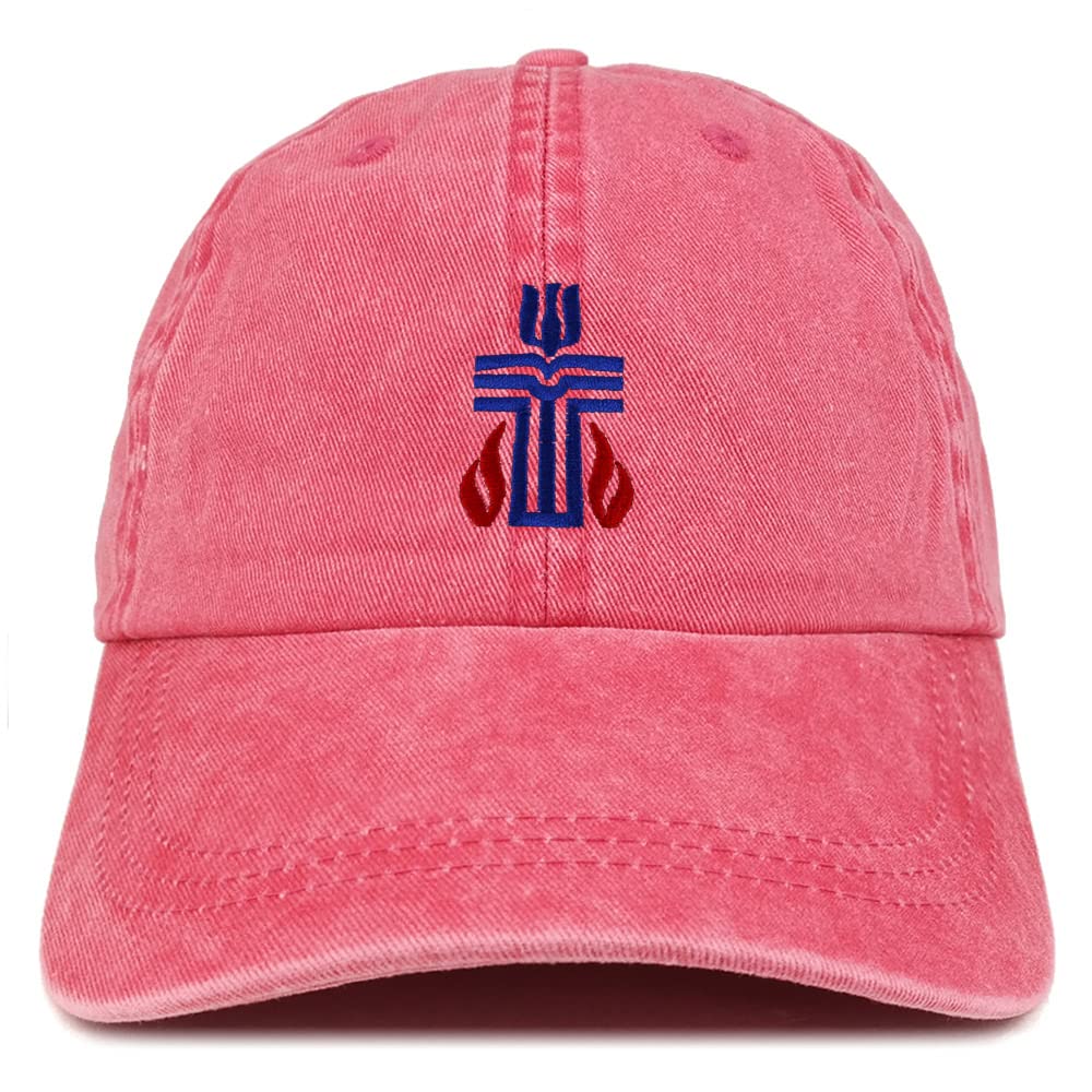 Trendy Apparel Shop Presbyterian Church Embroidered Pigment Dyed Washed Baseball Cap