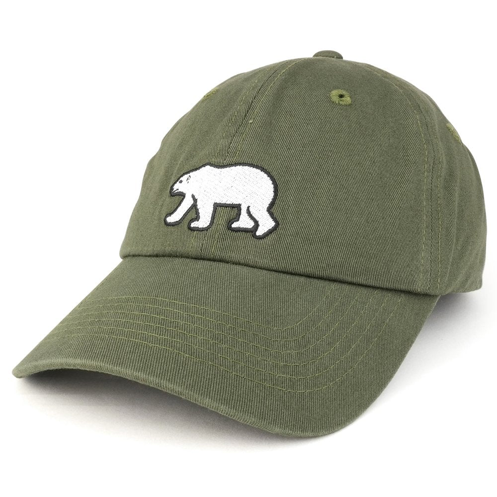 Trendy Apparel Shop California Bear Embroidered Unstructured Cotton Dad Cap