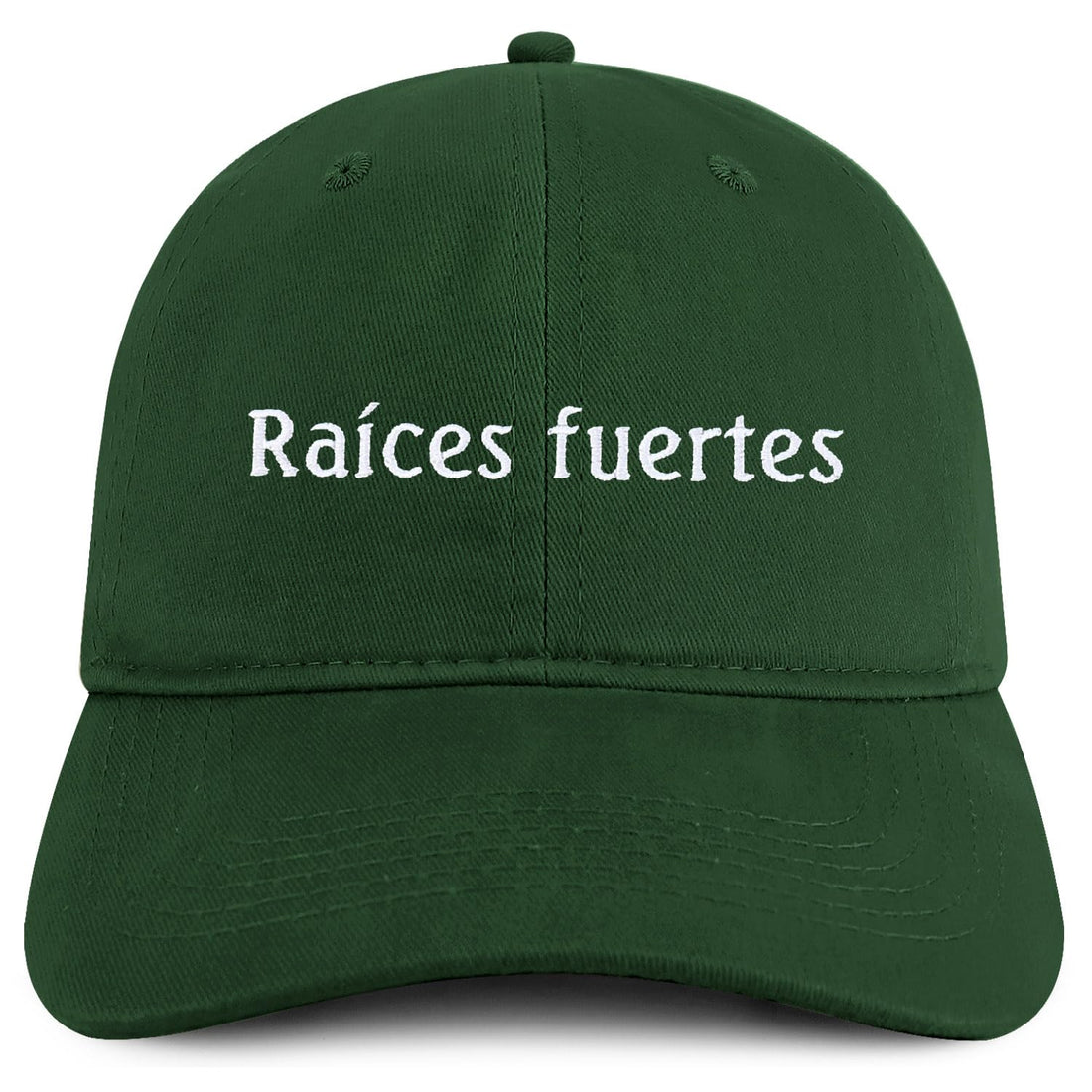 Trendy Apparel Shop Raices fuertes Embroidered Cotton Low Profile Dad Hat