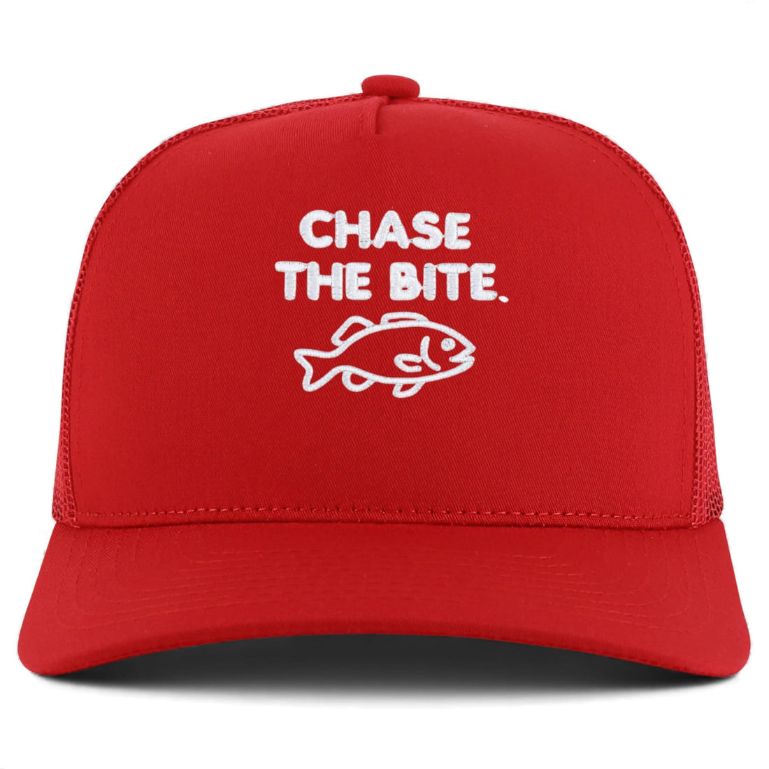 Trendy Apparel Shop Chase The Bite Embroidered 5 Panel Snapback Trucker Cap