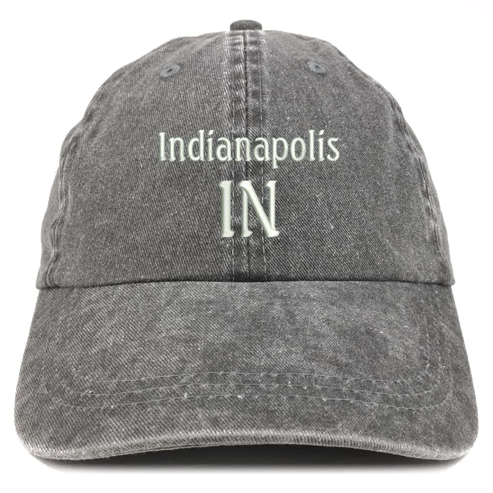 Trendy Apparel Shop Indianapolis in Embroidered Pigment Dyed Washed Baseball Cap