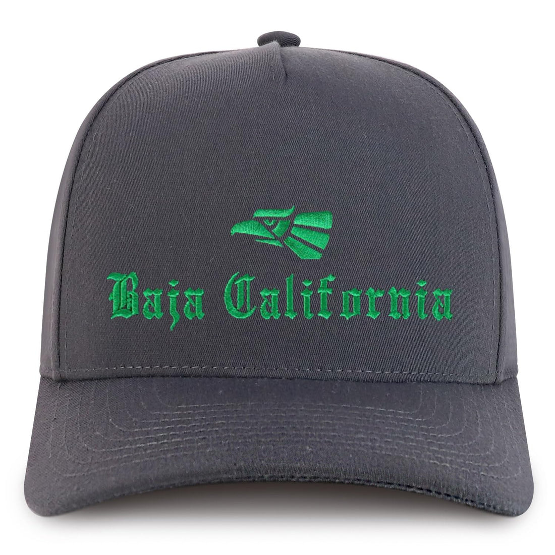 Trendy Apparel Shop Baja California Mexico City Embroidered 5 Panel Structured Baseball Cap